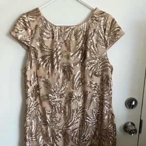 Champagne sequin dress